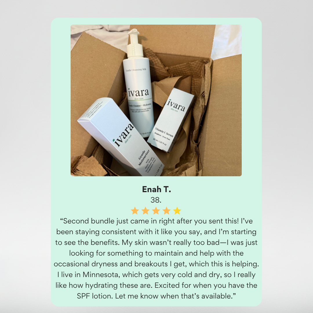 The Ivara Essentials: Cleanse. Brighten. Hydrate. Glow.