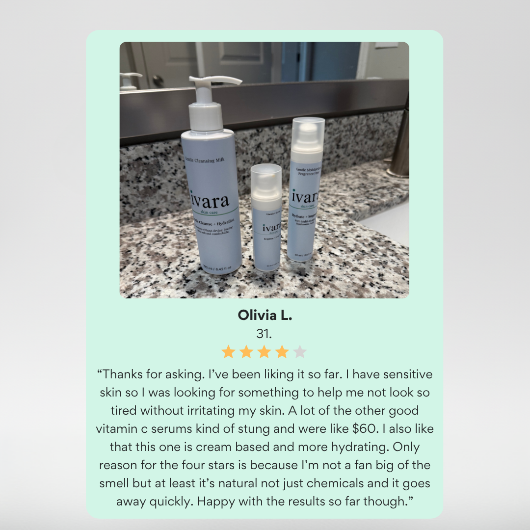 The Ivara Essentials: Cleanse. Brighten. Hydrate. Glow.