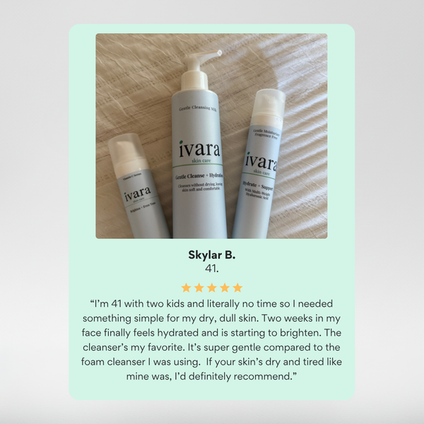 The Ivara Essentials: Cleanse. Brighten. Hydrate. Glow.